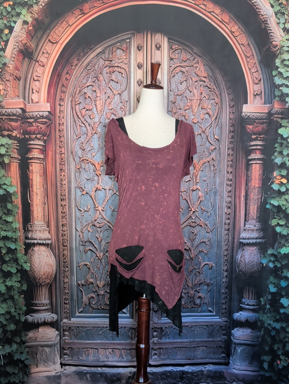 POL Distressed Layered Top/Dress